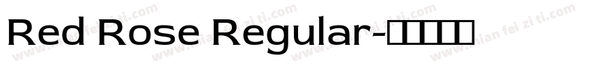 Red Rose Regular字体转换